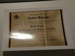 Ausstellung "100 Jahre Ende des 1. Weltkrieges"